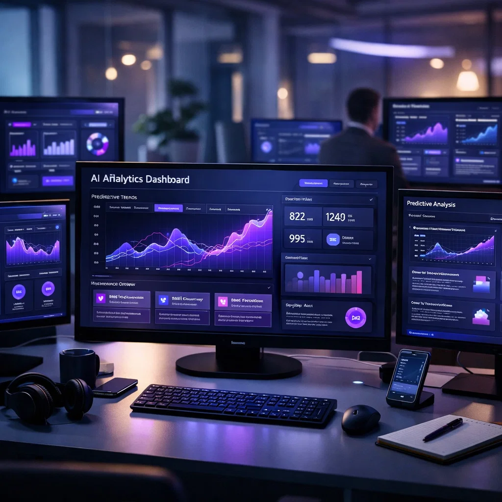 AI data analytics dashboard
